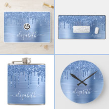 Blue Glitter Accessories