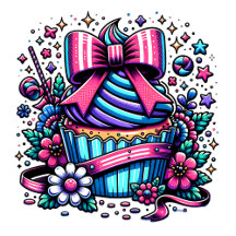 Whimsical Birthday Cupcakes 