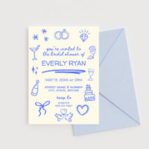 Whimsical Hand Drawn Bridal Shower