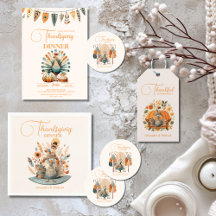 Rustic Thanksgiving Dinner Pumpkin