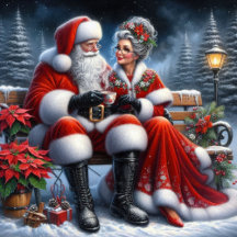 Classic Mr. and Mrs. Claus Christmas Binders 45HD