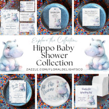 Hippo Themed Baby Shower 