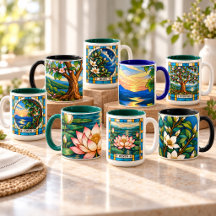 Artful Grace: Inspirational Mugs