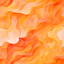 Orange Wavy Abstract Watercolor Lines