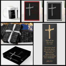 Inspirational Christian Palm Cross on Black