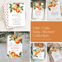 A Little Cutie Orange Baby Shower