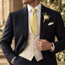 Pistachio & Butter Yellow Wedding Ties 