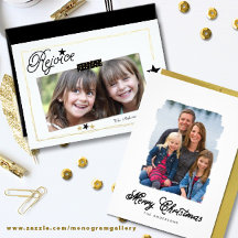 Modern Holiday Photo Cards