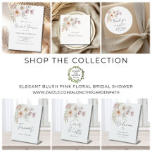 Elegant Blush Pink Floral Bridal Shower