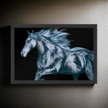 Watercolor Mystical Stallion