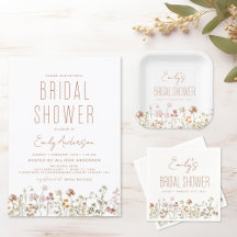 ELEGANT WILDFLOWER BRIDAL SHOWER COLLECTION