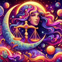 Horoscope Sign Libra Ethereal Ai Celestial Art
