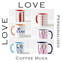 "LOVE" Mugs