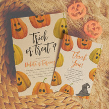 Trick or Treat Halloween Pumpkin Birthday