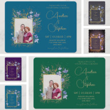 Elegant Wintry Foliage Winter Wedding