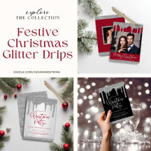 Festive Christmas Glitter Drips