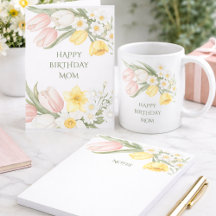 ELEGANT SPRING FLORAL BIRTHDAY GIFT SET FOR HER