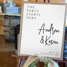 Wedding Signs - Minimalistic Text Designs