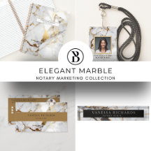 Elegant Marble | Professional Notary Marketing