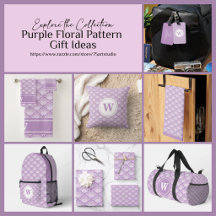 Purple Floral Pattern Gift Ideas