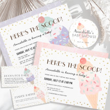 Ice Cream Baby Shower Collection