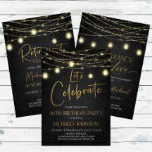 Rustic String Lights Outdoor Party Collection
