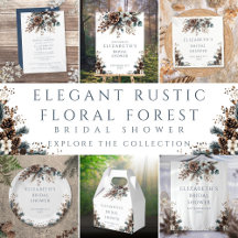 Elegant Rustic Floral Forest Bridal Shower 