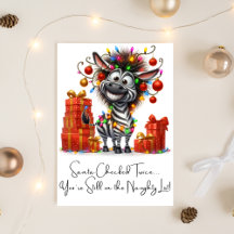 FUNNY CARTOON ANIMALS CHRISTAMS CARD FOR FRIENDS 