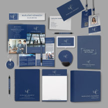 Prestige Blue & Silver Business Essentials Set
