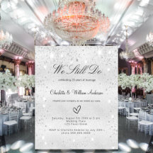 Wedding anniversary - vow renewal - silver