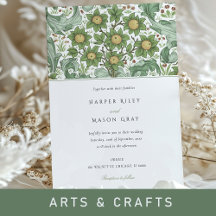 Arts and Crafts Botanical Wedding Set