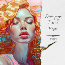 Vintage Floral Fantasy Decoupage Tissue Paper