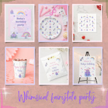 A magical fairytale castle and unicorn theme