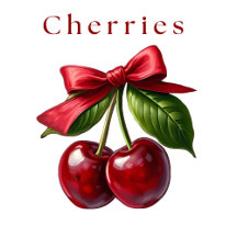Cherries and a Bow-Cherry Red Collection