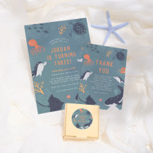 Under The Sea   Ocean Animals Boy Birthday Party