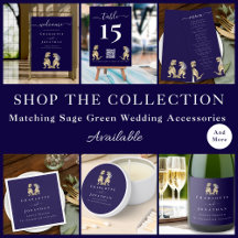 Dinosaur theme Wedding Navy Blue and White