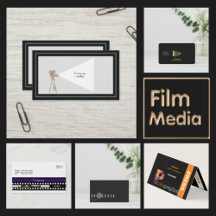 Film and Media Business Cards