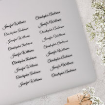 Handwriting Guest Name