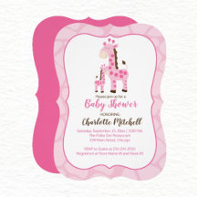 Pink Giraffe Mommy and Baby