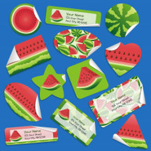 Watermelon labels and stickers