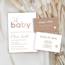 Oh Baby Neutral Elegant Baby Shower