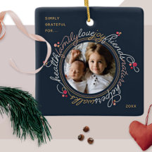 Gratitude Word Wreath Holiday Cards and Gifts
