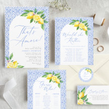 That's Amore Positano Lemon Blue Tile