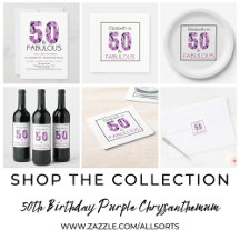 50 and Fabulous Purple Chrysanthemums