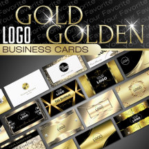 Gold Logo Business Cards – Classy Luxurious Golden
