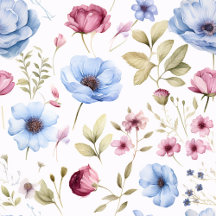 Midnight Blooms and Burgundy Roses Elegance