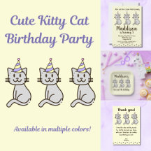 Cute Kitty Cat Birthday
