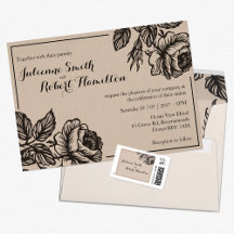 Rose Garden   Rustic Wedding Stationery 