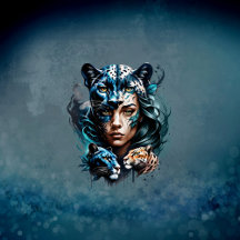 Wonderful hybrid of a woman and a panther