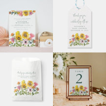 Sunny Yellow Wildflower Garden Baby Shower